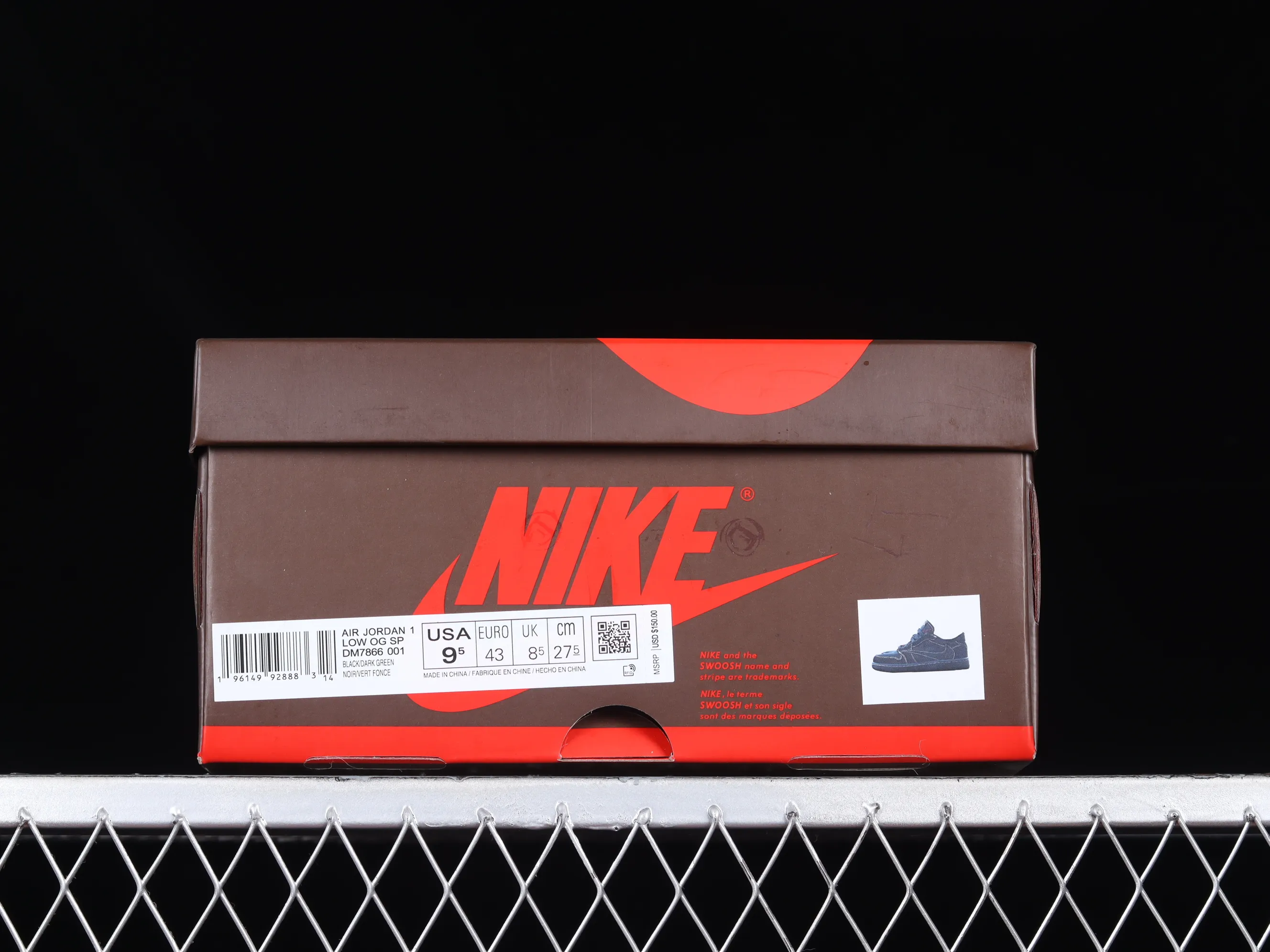 All categories Air Jordan Jordan series basketball shoes Air Jordan 1 Low Travis Scott x Air Jordan 1 Low OG "Triple Black" AJ1 Joe 1 Black Warrior Undercut DM7866-001